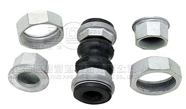 甘肅白銀市景泰縣<a href=http://www.haijiedj.com.cn target=_blank class=infotextkey>絲扣橡膠接頭</a>分解圖